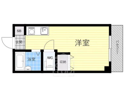 1Rの間取り画像