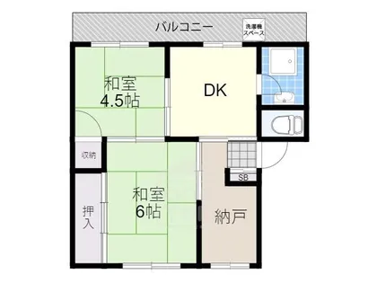 鳥飼マンション【2階】の間取り