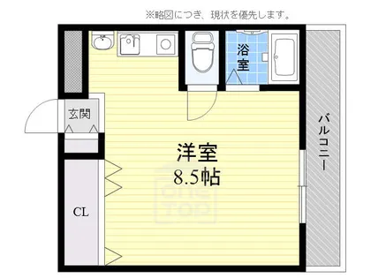フェリセ富田【1階】の間取り