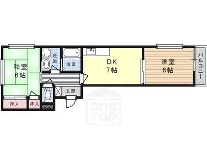 メゾン・ド・ルミエール【1階】の間取り