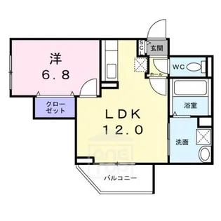 ピュアメゾン美沢【1階】の間取り