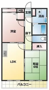 フォレスト武庫元町【2階】の間取り