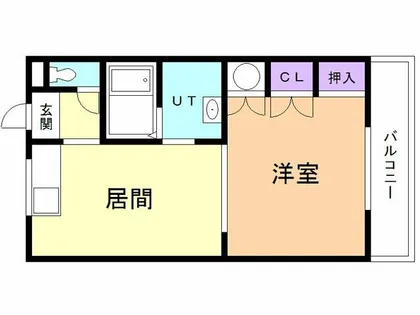 ハイツグリンサイドⅢ【103号室】の間取り
