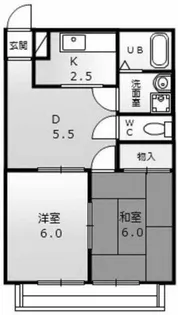 ドエルマルシェB【1階】の間取り