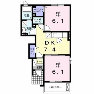 フレシール小倉東Y【1階】の間取り