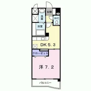 エス・テイト守恒【2階】の間取り