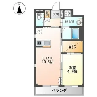 メゾンUSH【1階】の間取り