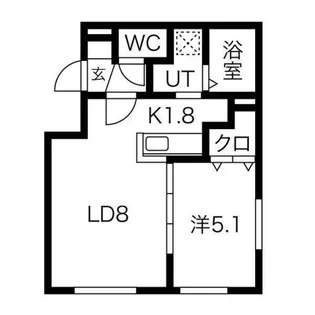 セレナーデ北円山【3階】の間取り