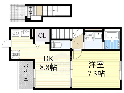 ラパン ノアール【2階】の間取り