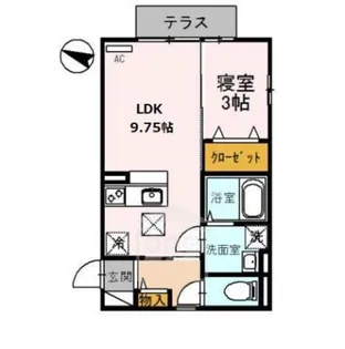 クラインガルテン A棟【1階】の間取り