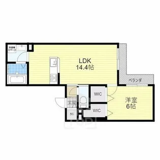 プリーメル南茨木【3階】の間取り