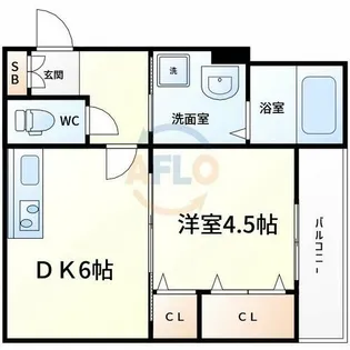 イリスコート今福南【3階】の間取り