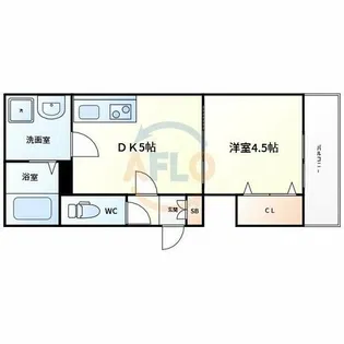 イリスコート今福南【2階】の間取り
