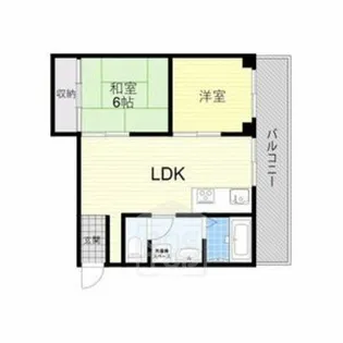 2LDKの間取り画像