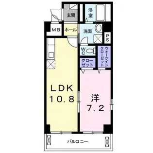 ルシエル京【3階】の間取り