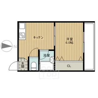 クリスタルシャトー【1階】の間取り