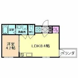F asecia mira【1階】の間取り