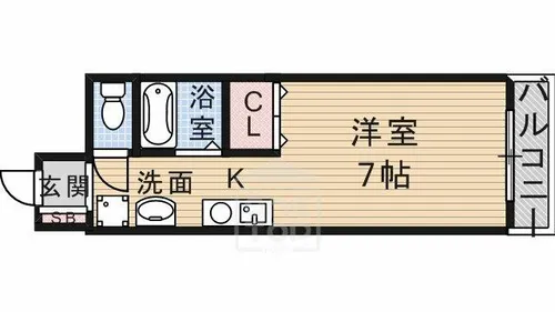 正雀ビル【3階】の間取り