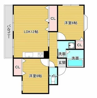 ベルフルール【1階】の間取り