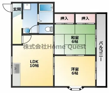 ビートル山本北E棟【3階】の間取り