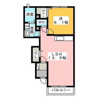 レインボーⅡ【1階】の間取り