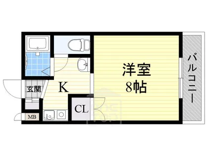 1Kの間取り画像