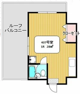 ハイツプライム【4階】の間取り