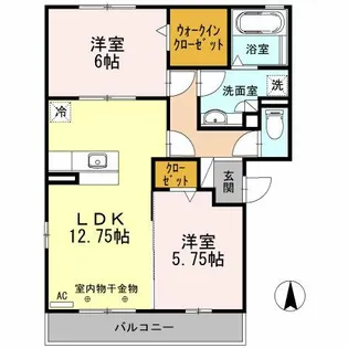 エスペランサ【2階】の間取り