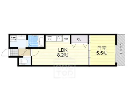 1LDKの間取り画像