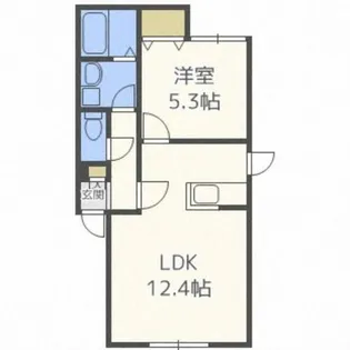 ブライトハウス【1階】の間取り