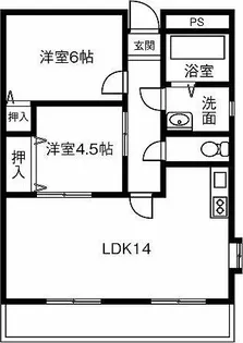 マンション藤丸【4階】の間取り