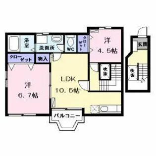 ステージ【2階】の間取り