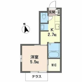 ジョイハウスB棟【1階】の間取り