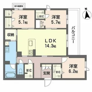 メゾンディー【0306号室】の間取り
