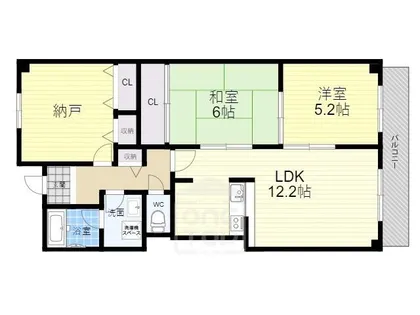 キャピタルグレイス【5階】の間取り
