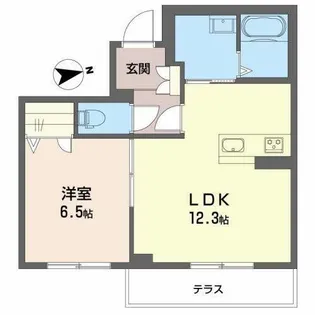 プルミエール【0102号室】の間取り