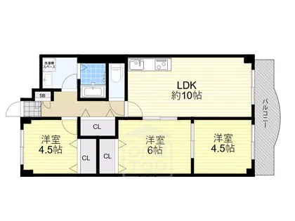 3LDKの間取り画像