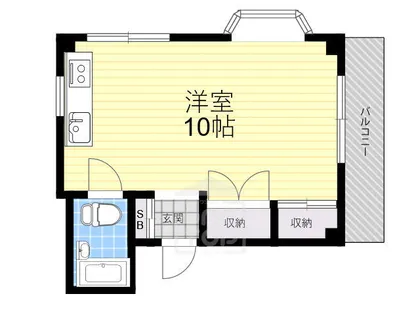 メゾン・デュ・IJC-1【3階】の間取り