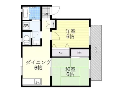 ルミエールタバタ【1階】の間取り