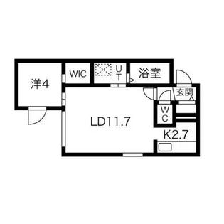 ブルーイング西町【4階】の間取り