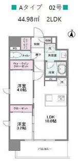 シーズンフラッツ新大阪【9階】の間取り