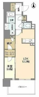 RJRプレシア南堀江【6階】の間取り