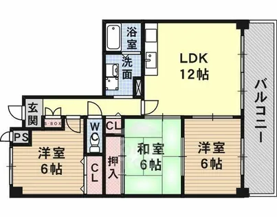 プラージュキシダ【2階】の間取り