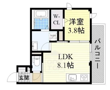 ブランシェトワ【4階】の間取り