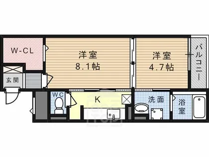 ライル 1【1階】の間取り