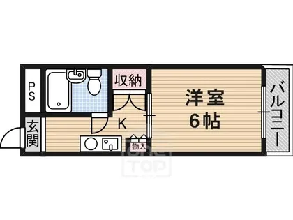 ハッピーハイツ【711号室】の間取り