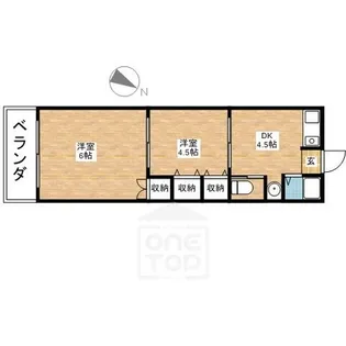 むつみマンション【3階】の間取り