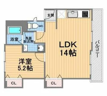 第一松並ハイツ【1階】の間取り