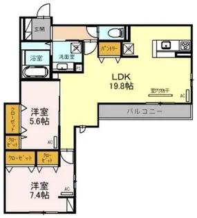 GRACA【2階】の間取り