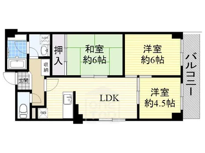 パークサイドマンション【4階】の間取り
